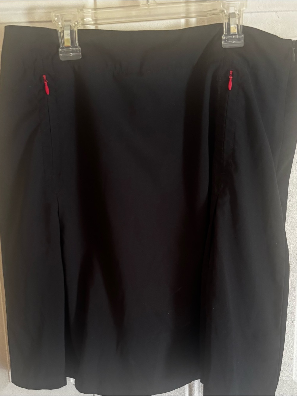 Nike Golf Women’s Black Skort Size 10 Built-In Shorts Zip Pockets